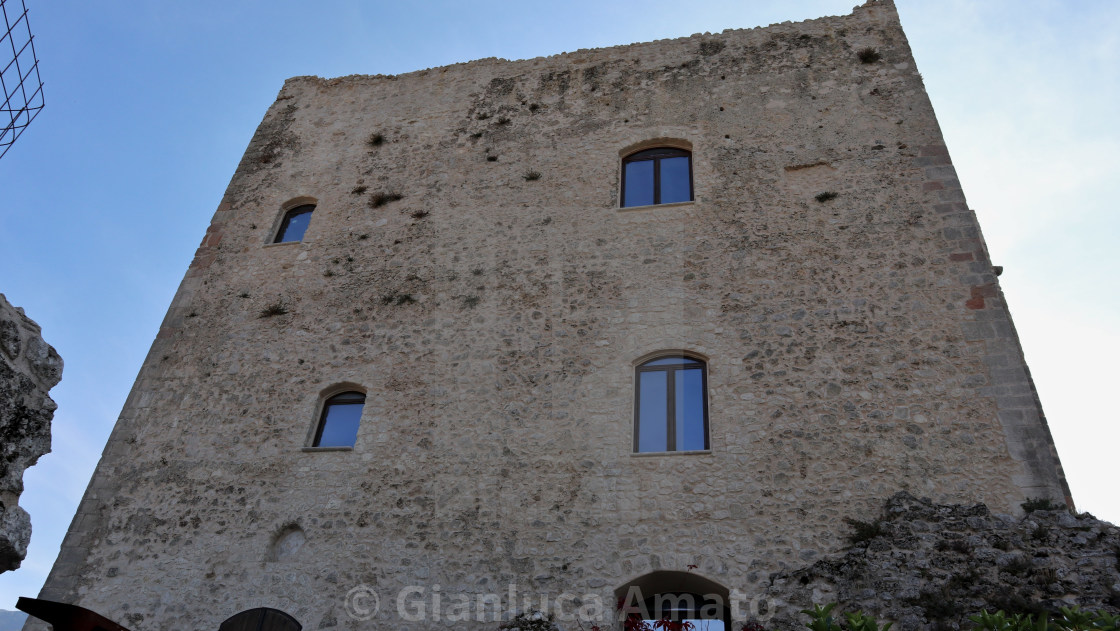 "Bagnoli Irpino - Facciata del Castello Cavaniglia" stock image