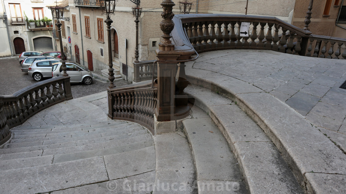 "Bagnoli Irpino - Scala della Chiesa di Santa Maria Assunta" stock image