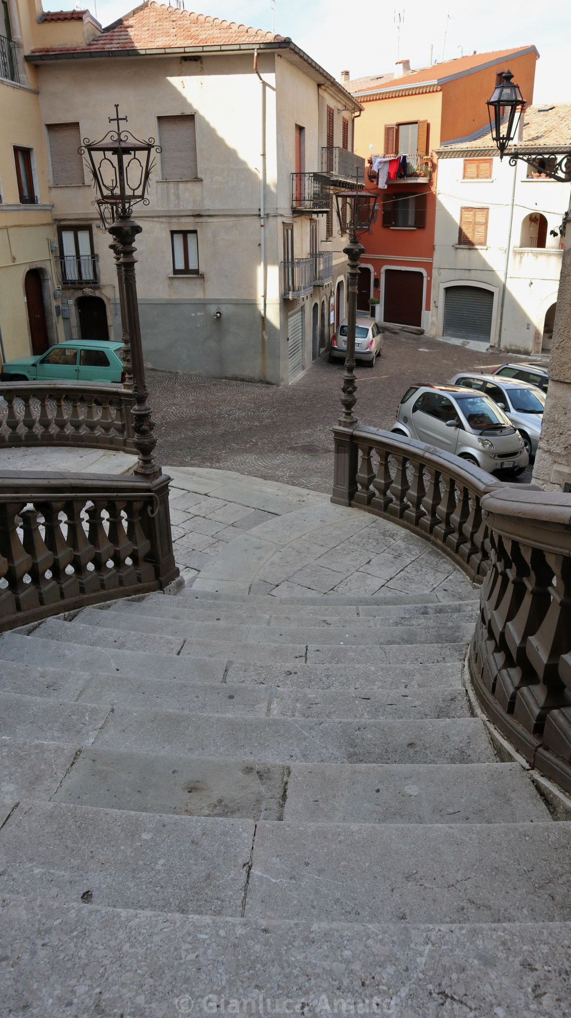 "Bagnoli Irpino - Scalinata della Chiesa di Santa Maria Assunta" stock image