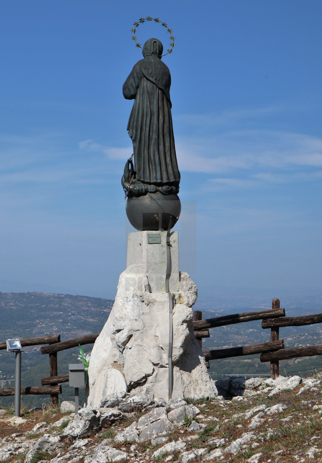 "Bagnoli Irpino - Madonna Immacolata sulla strada del Laceno" stock image