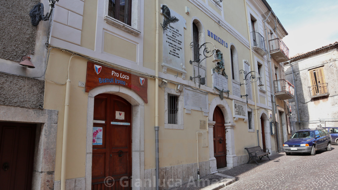 "Bagnoli Irpino - Palazzo del Municipio" stock image