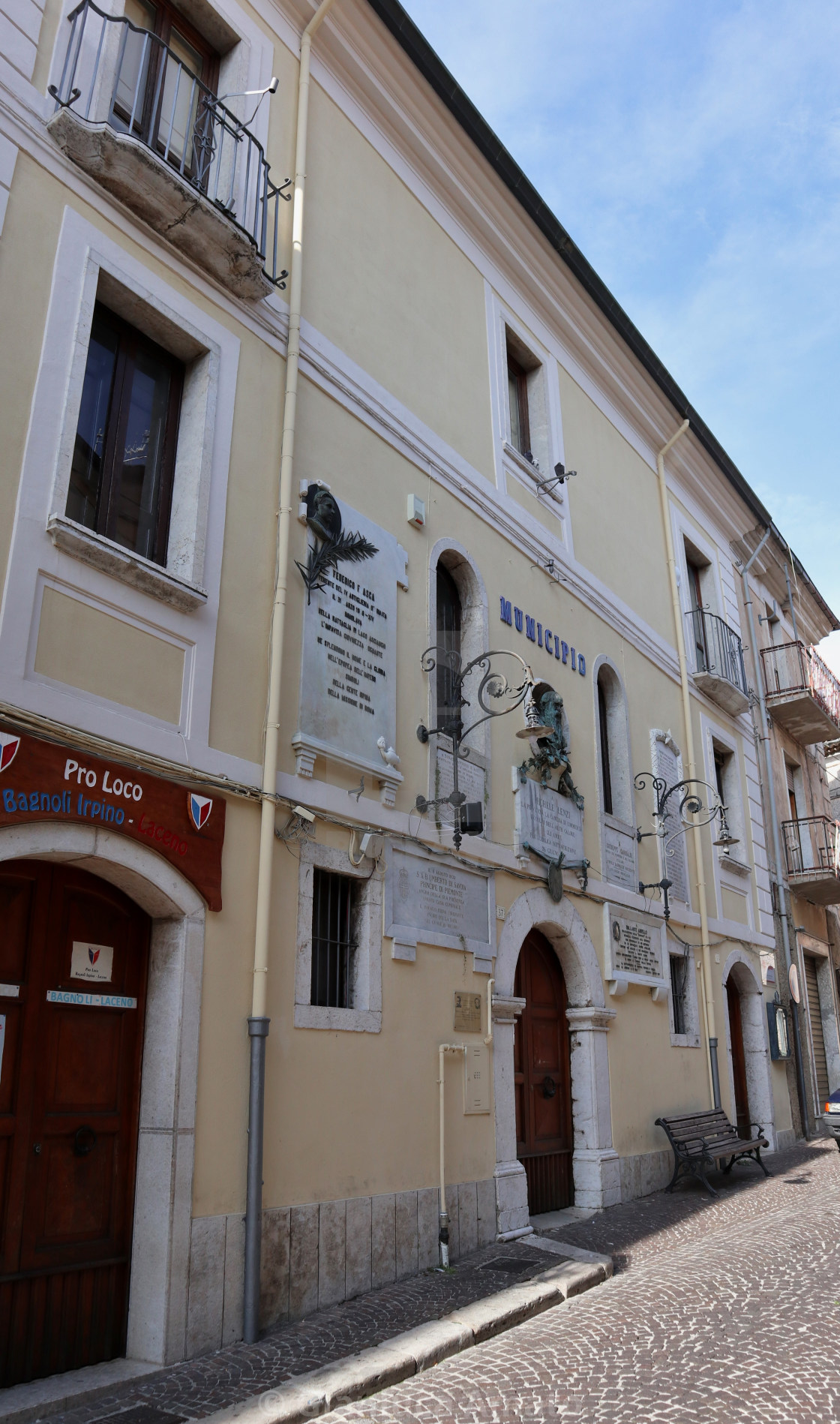 "Bagnoli Irpino - Scorcio del Municipio" stock image