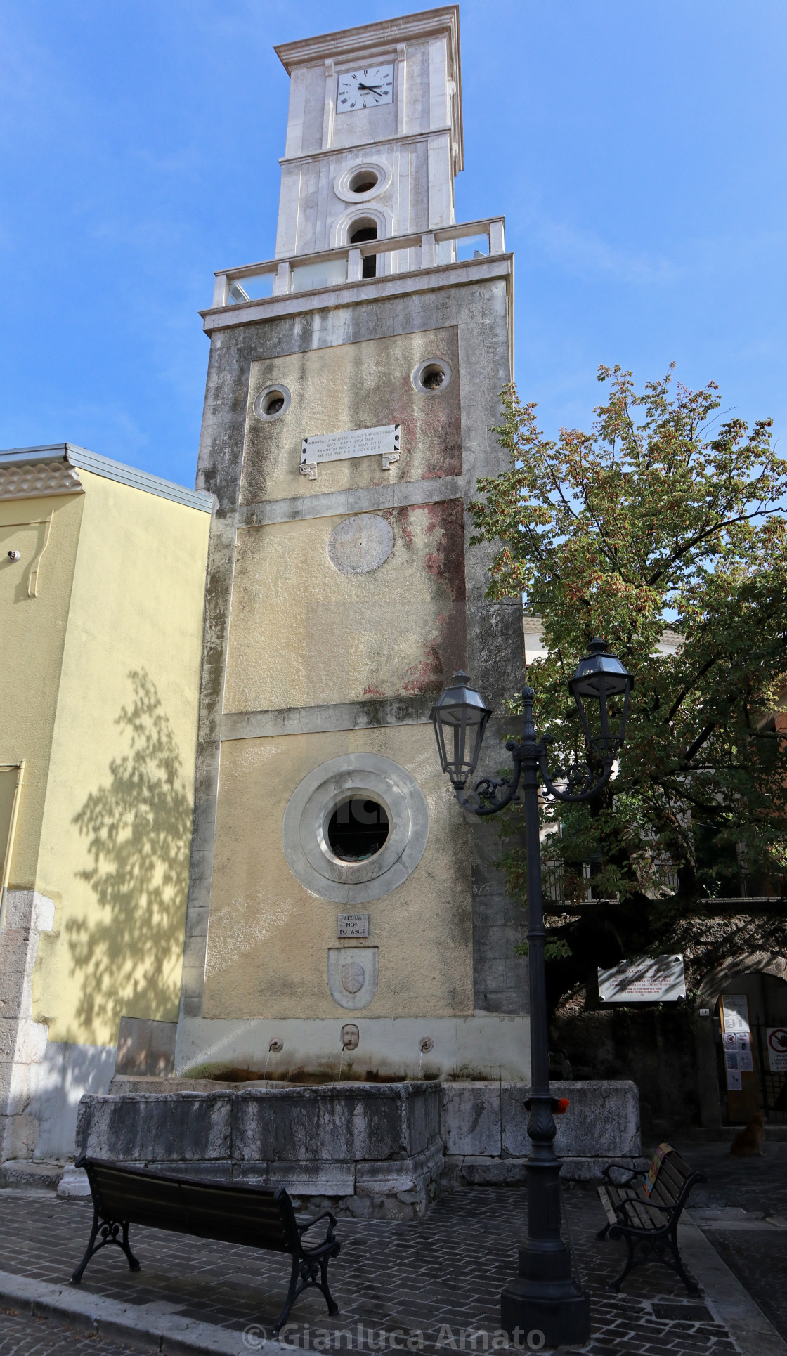 "Bagnoli Irpino - Torre dell'Orologio" stock image