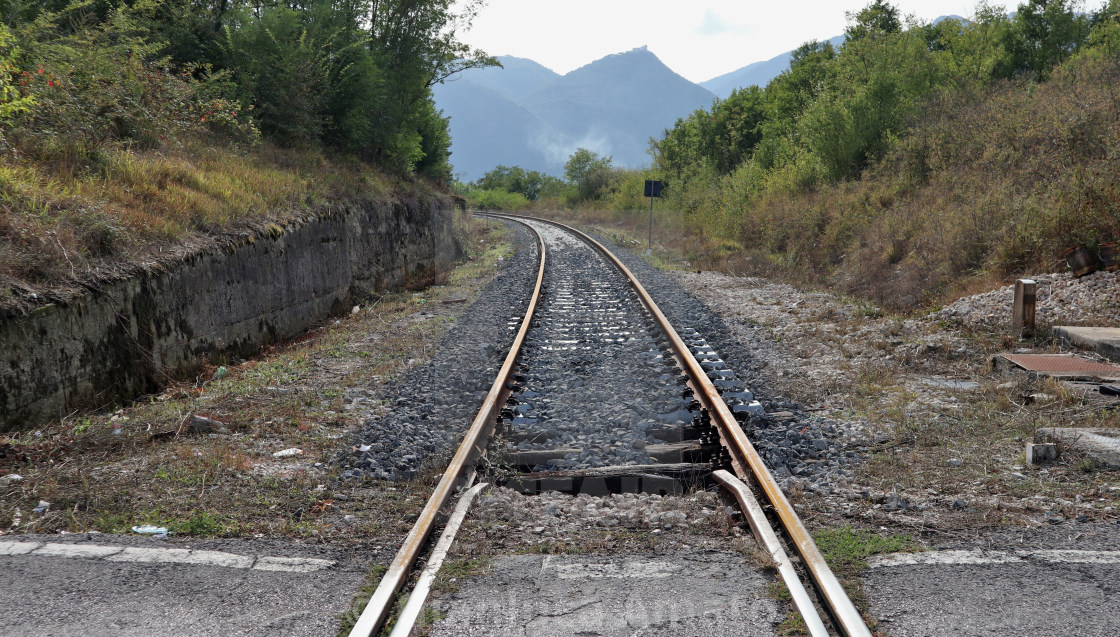 "Bagnoli Irpino - Binari della ferrovia" stock image