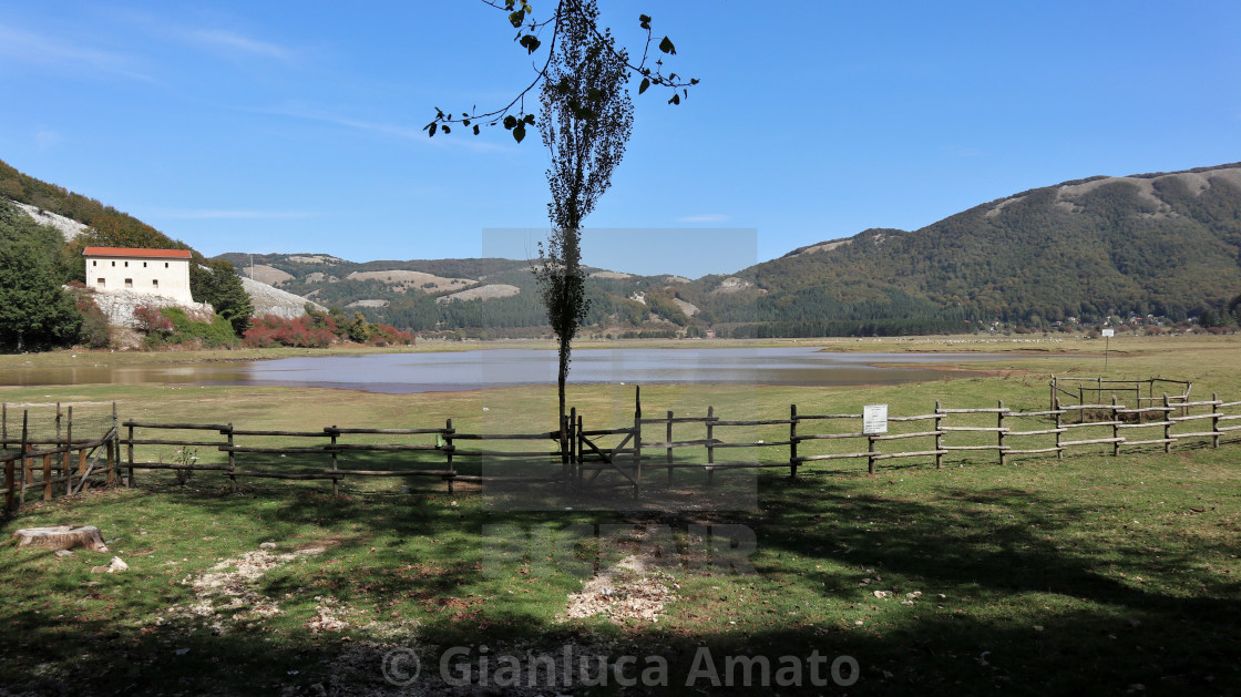 "Bagnoli Irpino - Panorama del Lago Laceno" stock image