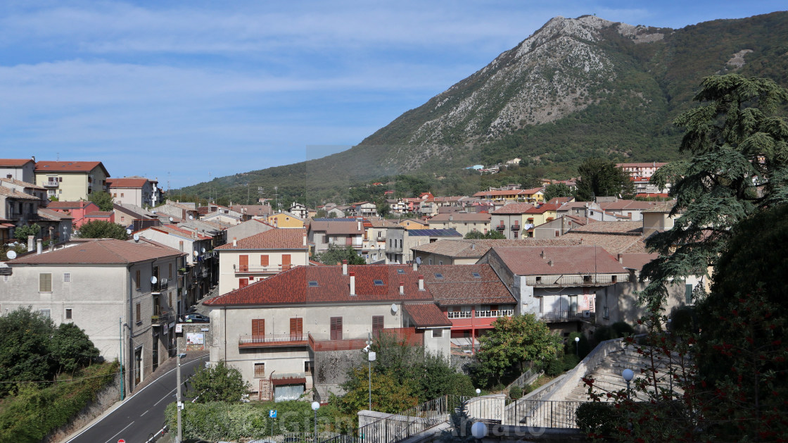 "Bagnoli Irpino - Panorama del paese" stock image