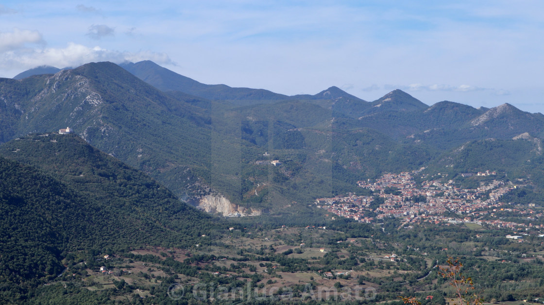 "Bagnoli Irpino - Panorama del borgo di Montella" stock image