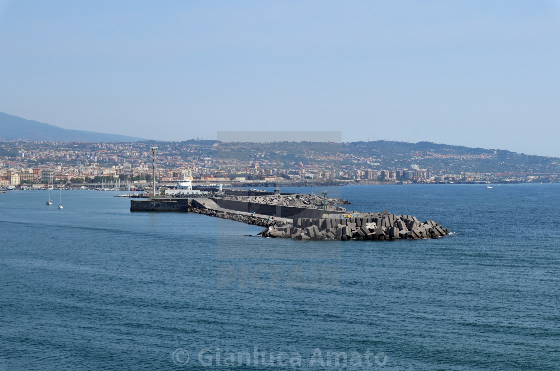 "Catania - Molo di Levante" stock image