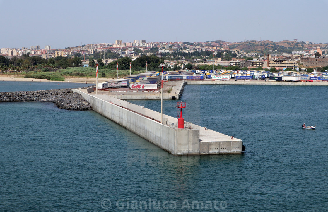 "Catania - Molo della Darsena Nuova" stock image