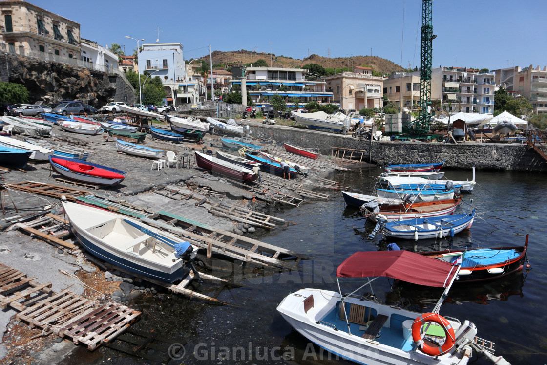 "Aci Castello - Barche al porto" stock image