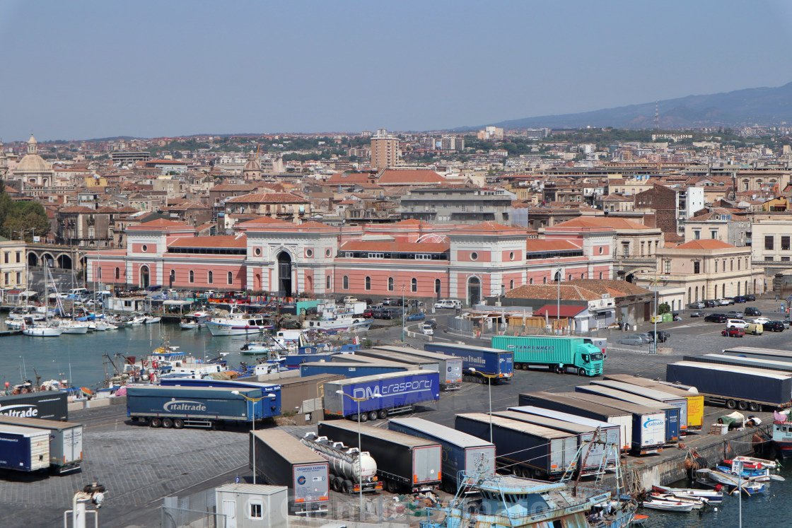 "Catania - Panorama del porto dal trghetto" by Gianluca Amato - $3.77 "Catania - Panorama del porto dal trghetto" stock image