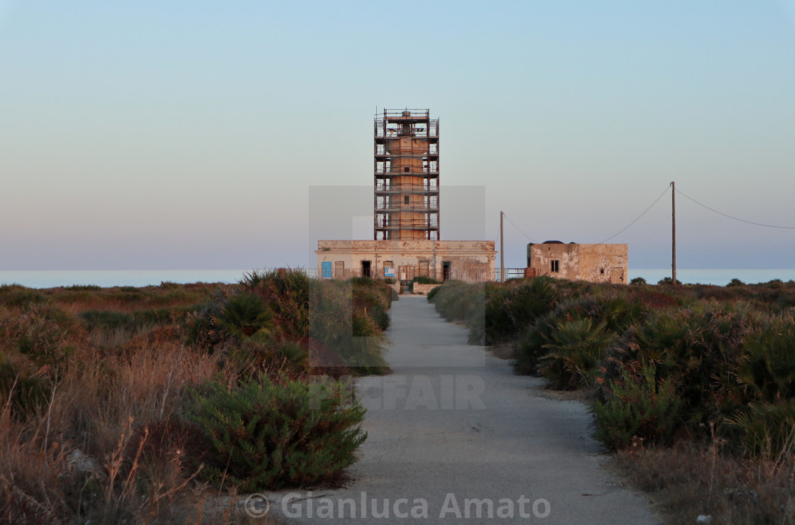 "Siracusa - Faro a Punta Murro di Porco" stock image