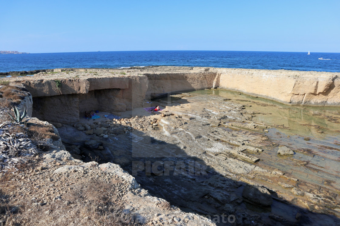 "Siracusa - Latomia di Punta della Mola" stock image