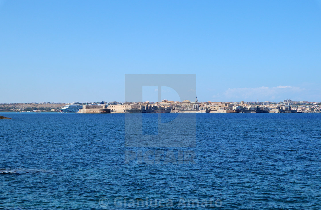 "Siracusa - Panorama dal Plemmirio" stock image