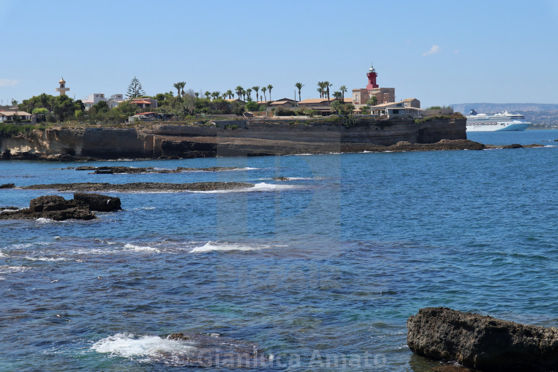 "Siracusa - Costiera da Punta della Mola" stock image