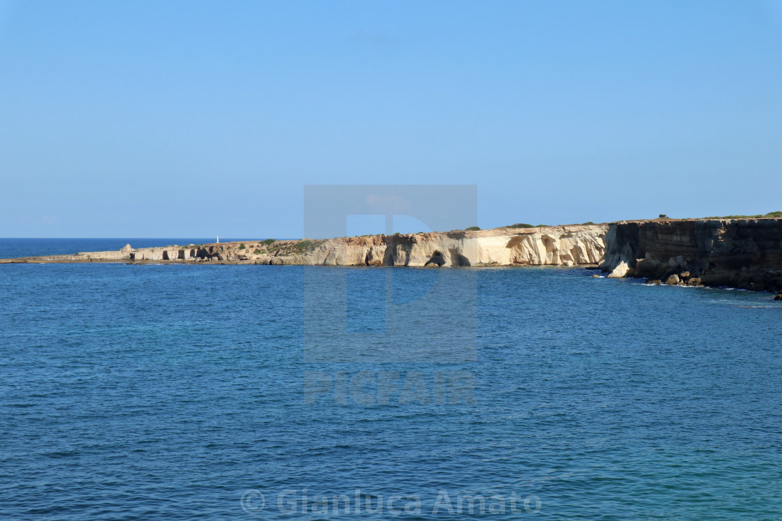 "Siracusa - Costa del Plemmirio da Punta della Mola" stock image