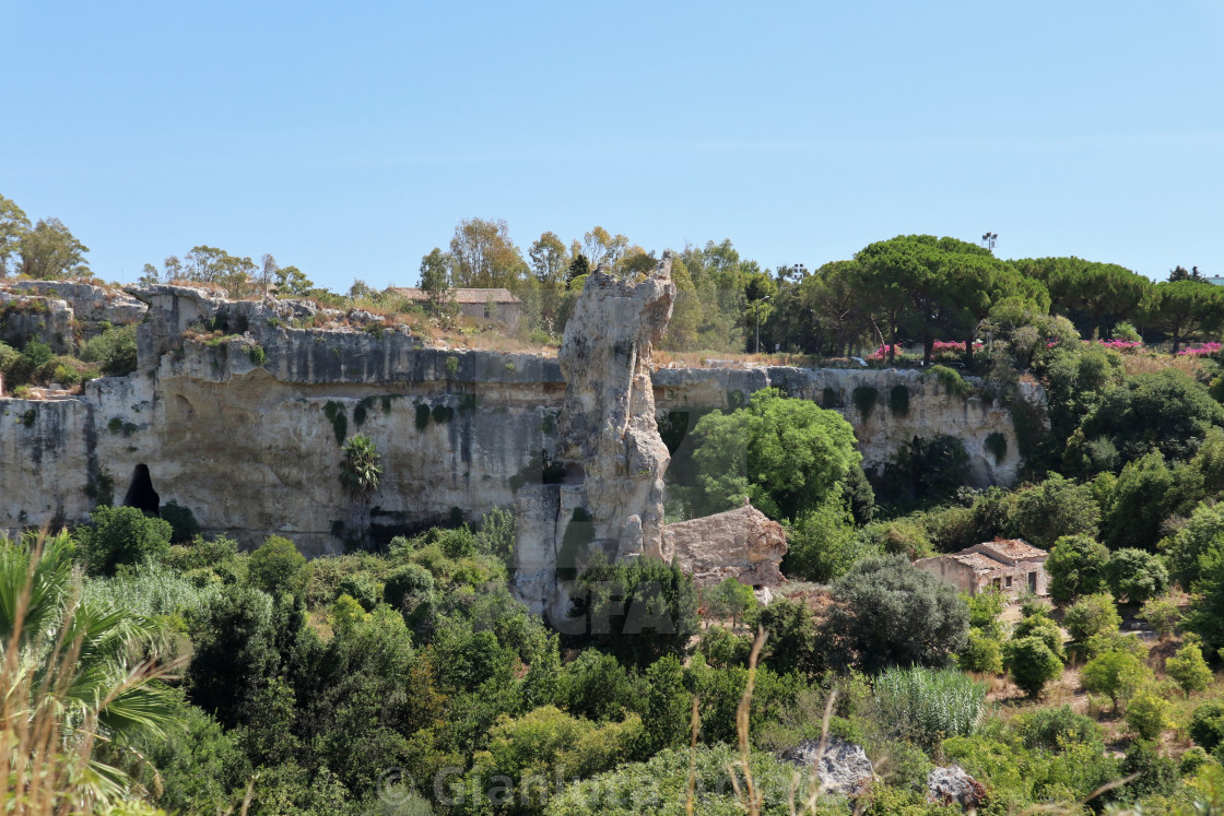 "Siracusa - Latomie del Parco Archeologico della Neapolis" stock image