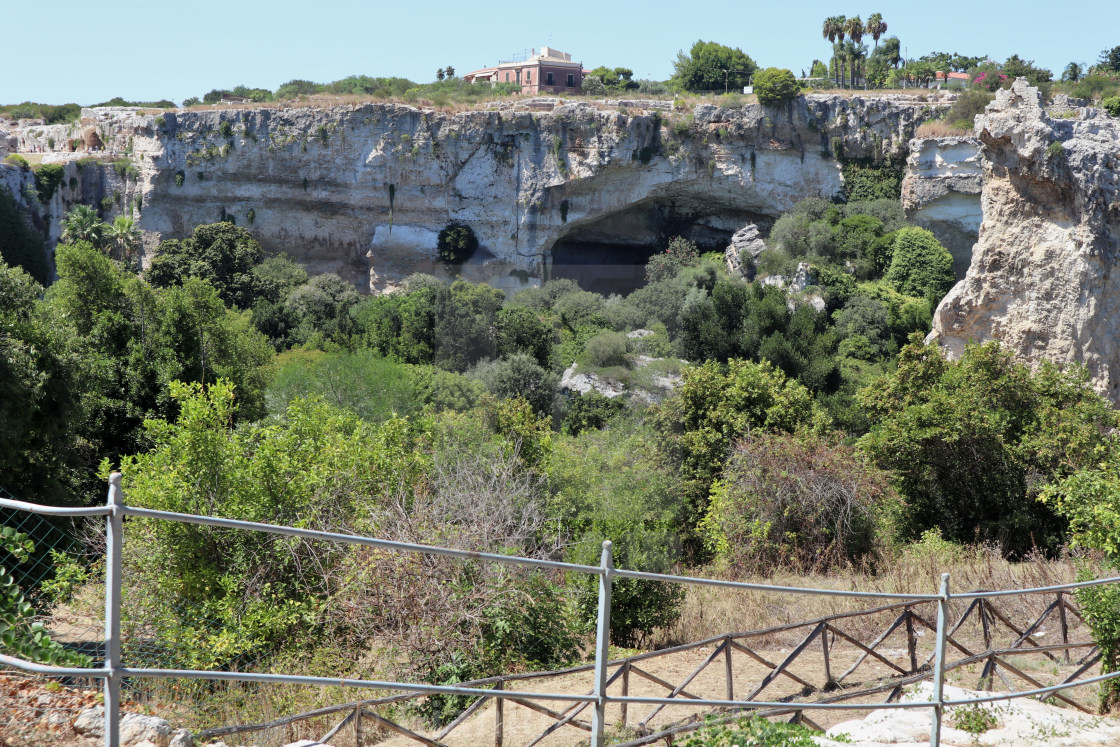 "Siracusa - Latomie nel Parco Archeologico della Neapolis" stock image