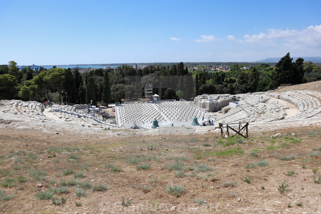 "Siracusa - Panorama del teatro greco" stock image