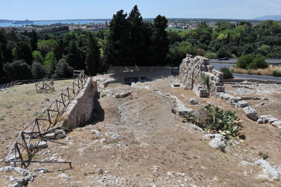 "Siracusa - Scorcio panoramico dal teatro greco" stock image