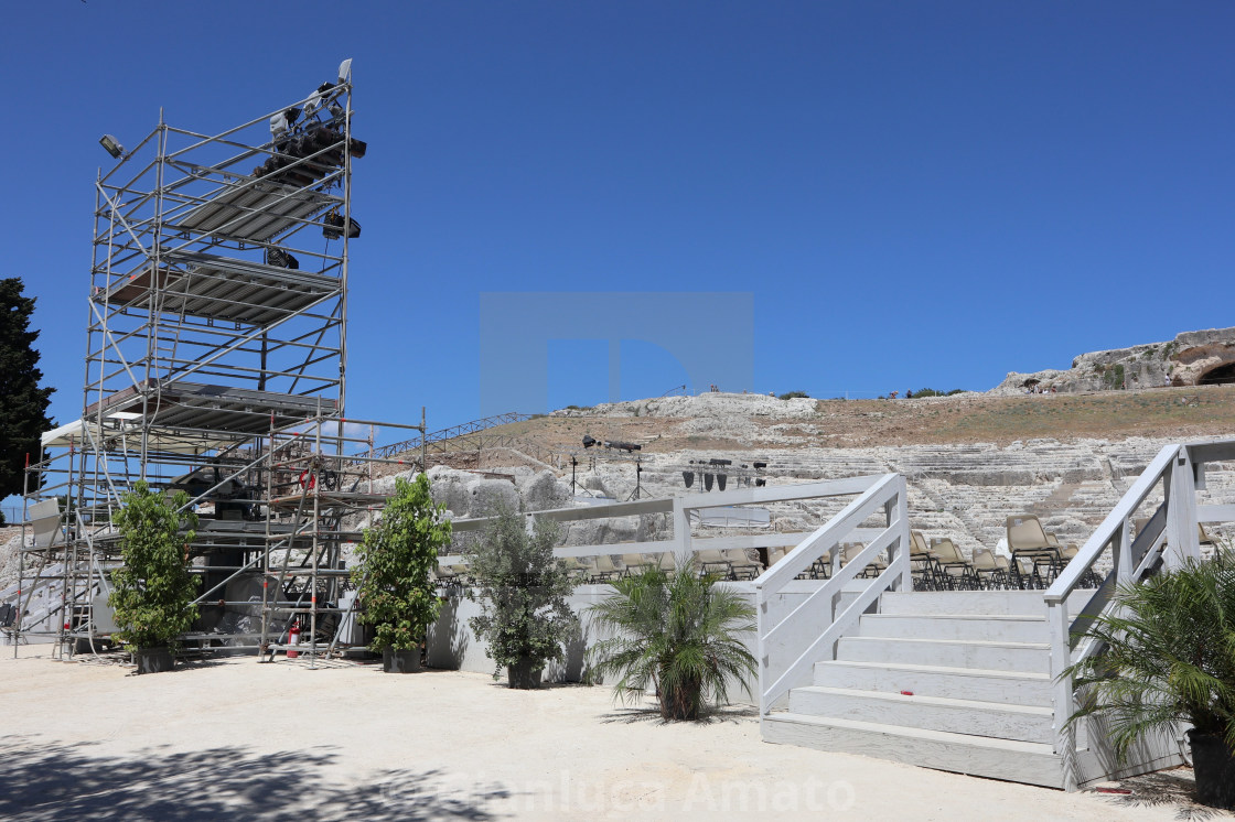 "Siracusa - Quinte del teatro greco" stock image