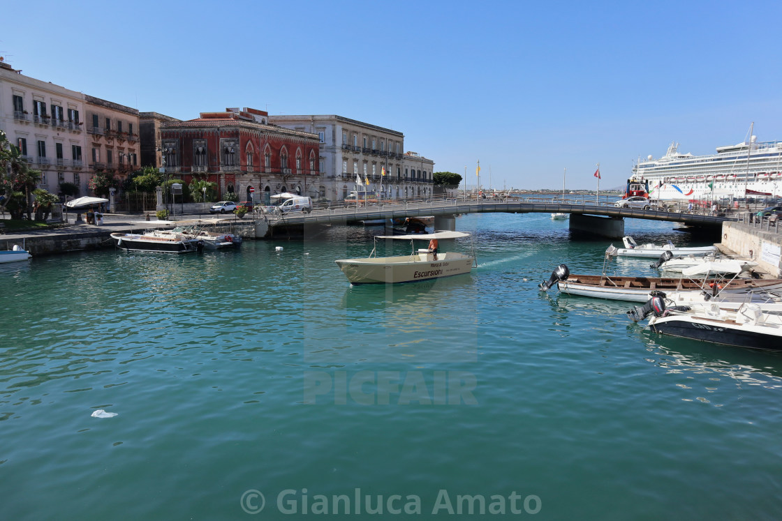 "Siracusa - Canale del porto" stock image