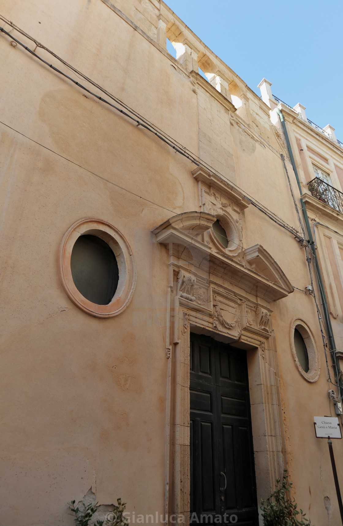 "Siracusa - Chiesa di Gesù e Maria" stock image