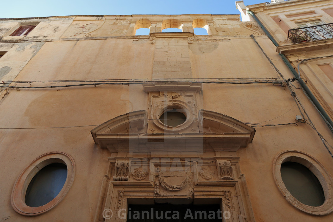 "Siracusa - Facciata della Chiesa di Gesù e Maria" stock image