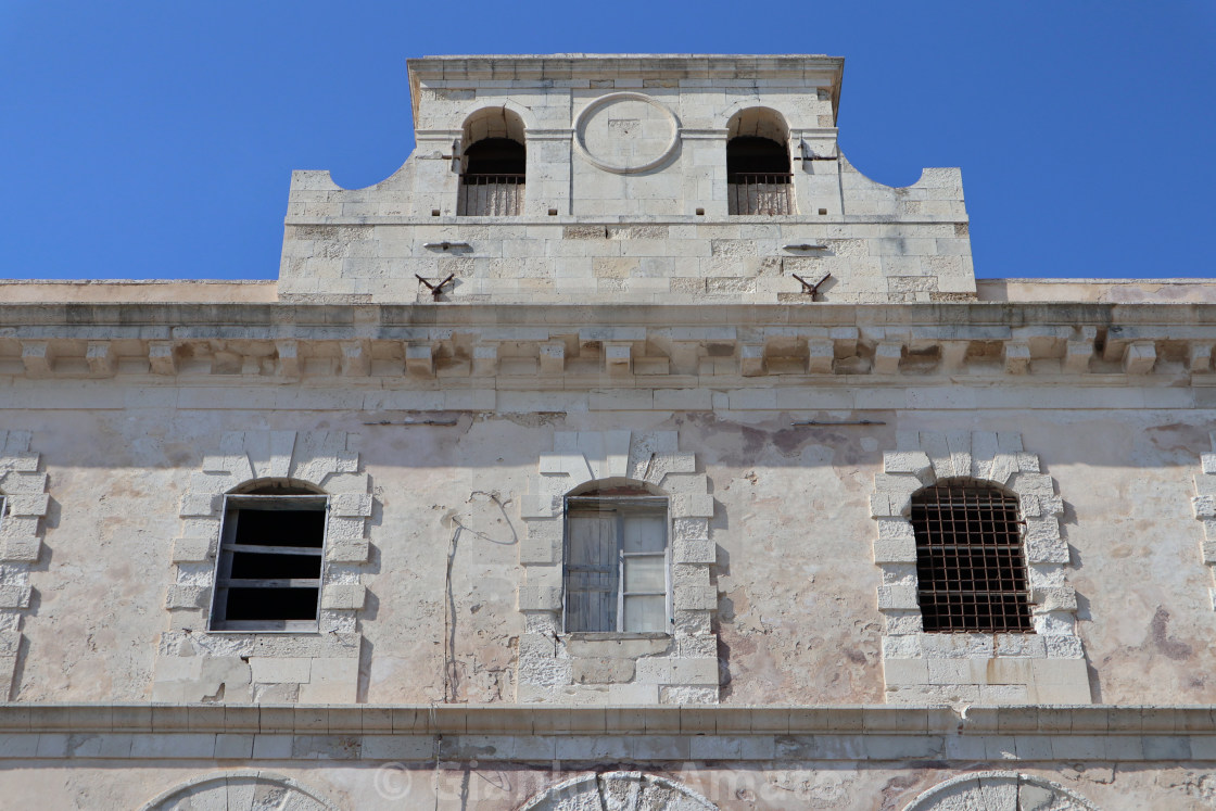 "Siracusa - Particolare del Carcere Borbonico" stock image