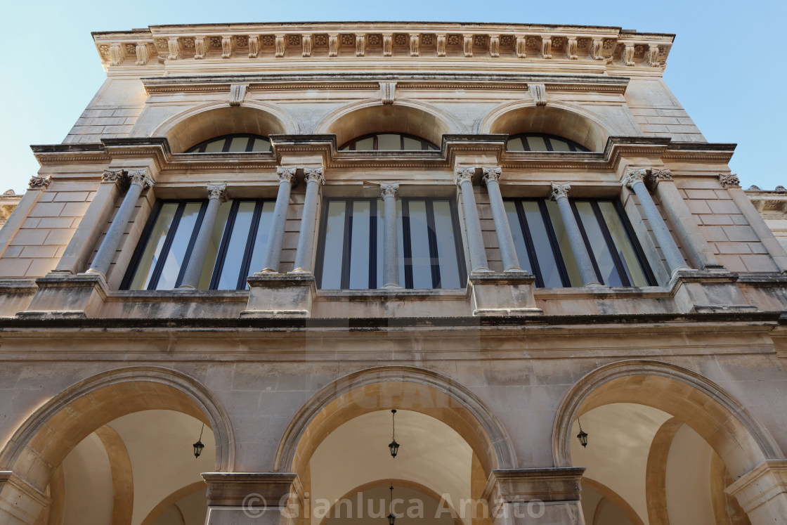 "Siracusa - Facciata del Teatro comunale" stock image