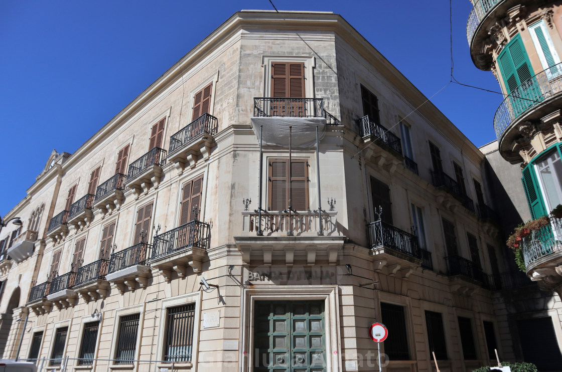 "Siracusa - Palazzo Banca d'Italia" stock image