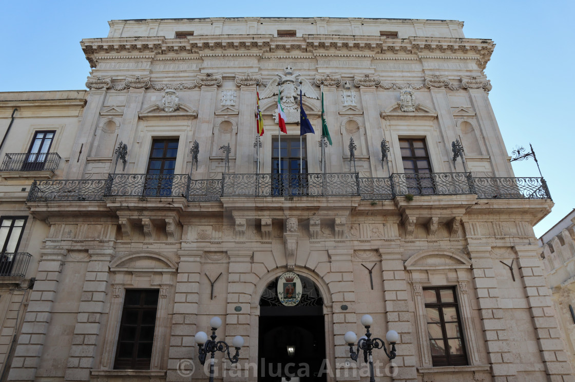 "Siracusa - Palazzo del Municipio" stock image