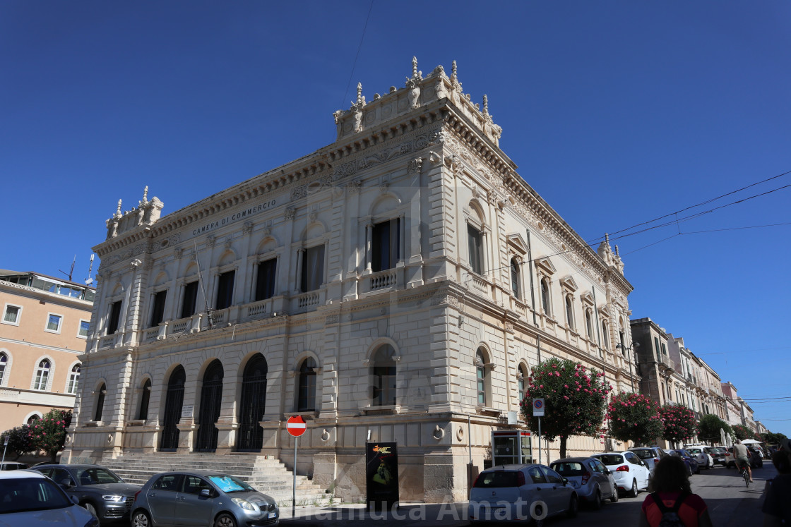 "Siracusa - Palazzo della Camera di Commercio" stock image