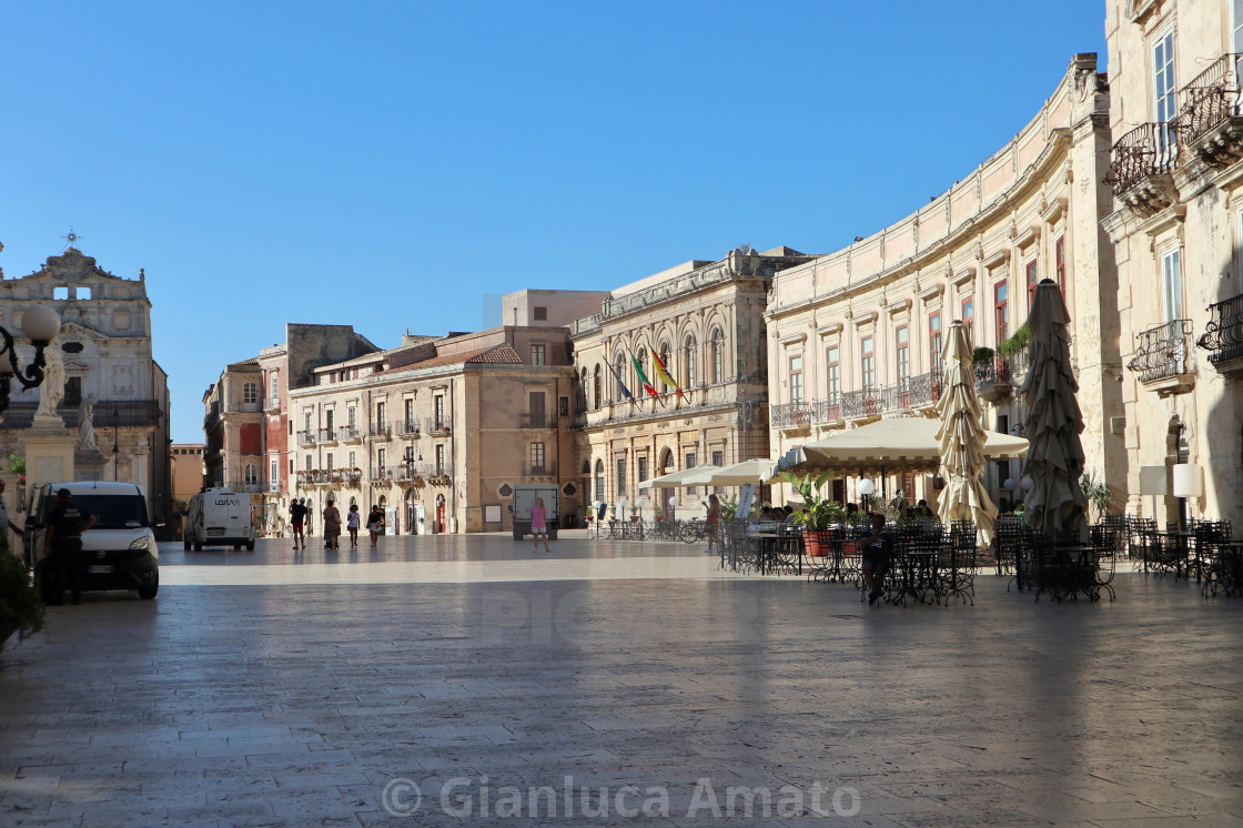 "Siracusa - Piazza del Duomo" stock image