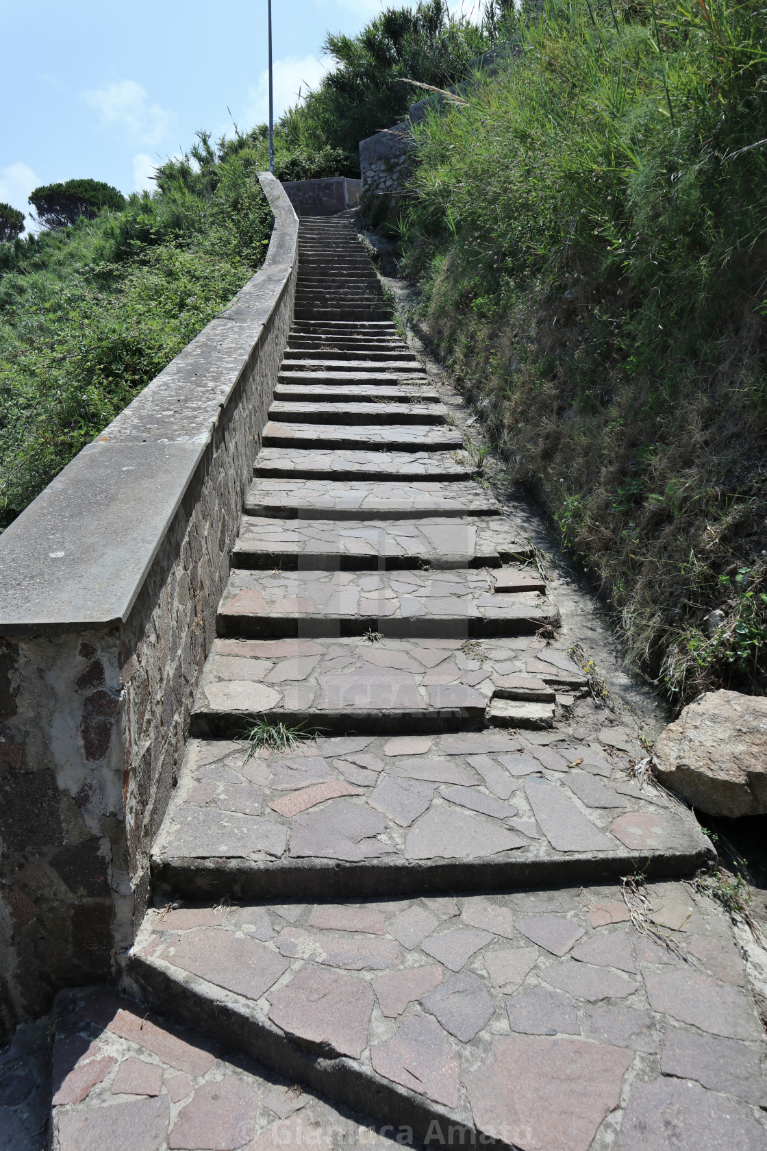 "Parghelia - Scala Michelino che sale verso il belvedere" stock image