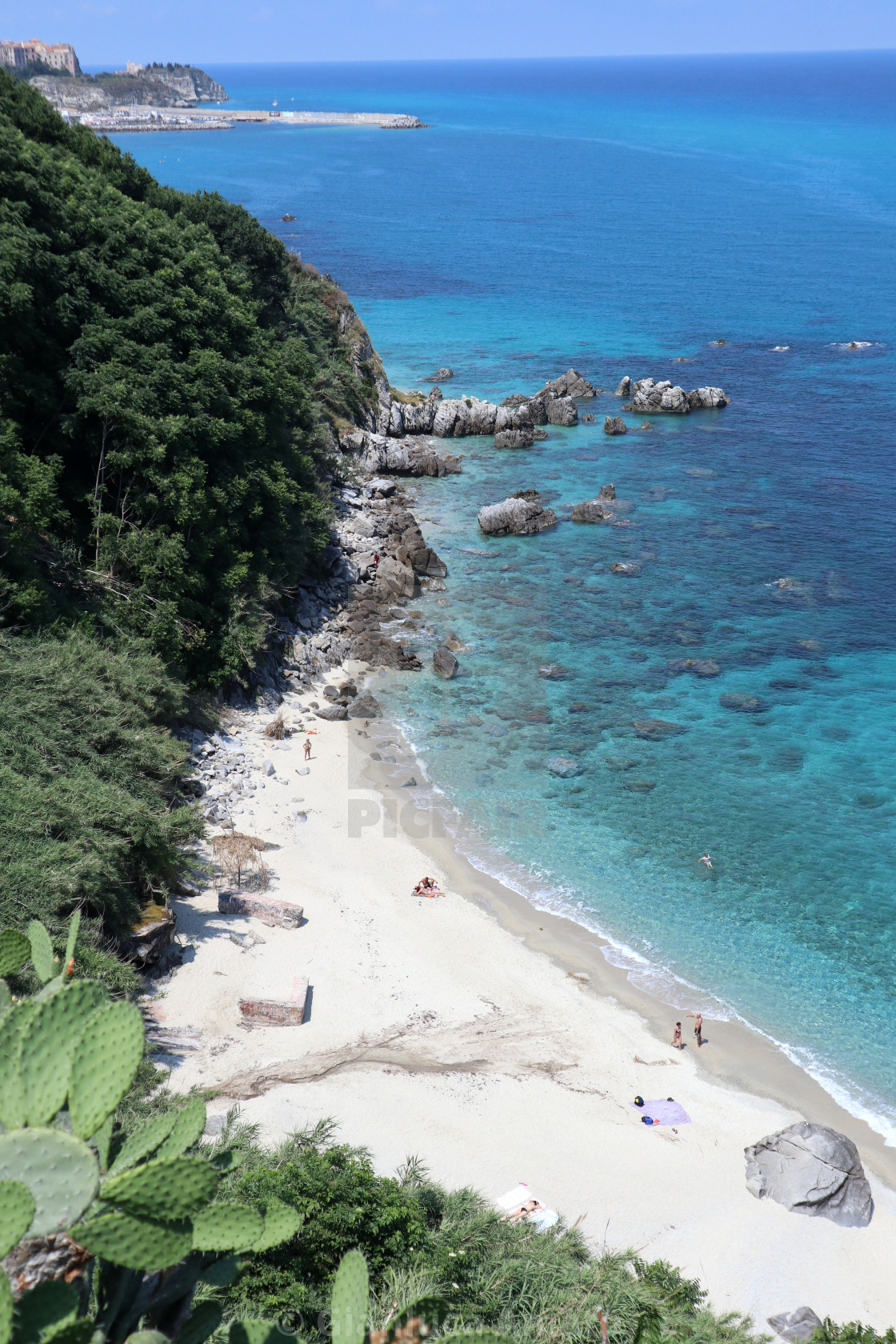 "Parghelia - Scorcio della spiaggia dalla Scala Michelino" stock image