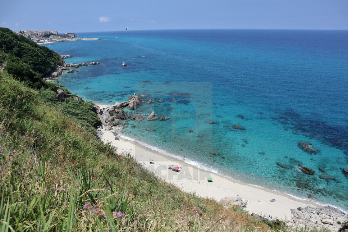 "Parghelia - Spiagge di Michelino dal belvedere" stock image