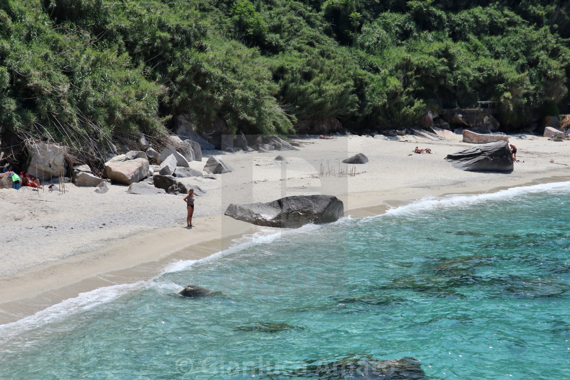 "Parghelia - Spiaggia Michelino dagli scogli" stock image