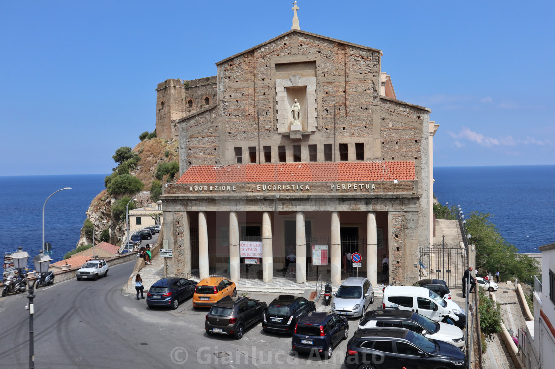 "Scilla - Chiesa della Santissima Immacolata dalla scalinata del belvedere" stock image