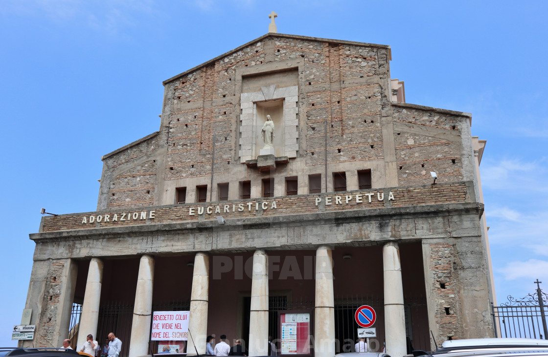 "Scilla - Facciata della Chiesa della Santissima Immacolata" stock image