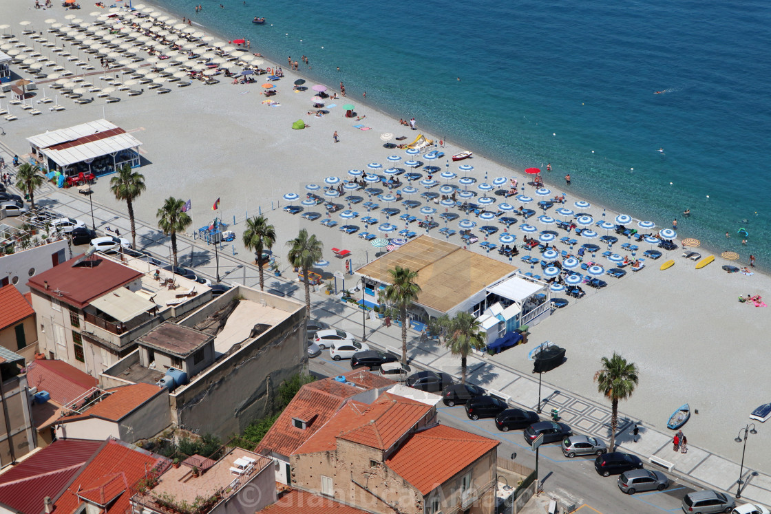 "Scilla - Lido dal Belvedere di Piazza San Rocco" stock image