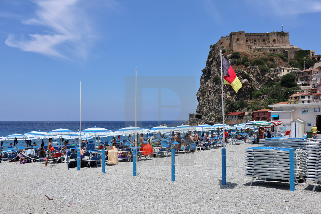 "Scilla - Lido Francesco dal Lungomare Colombo" stock image