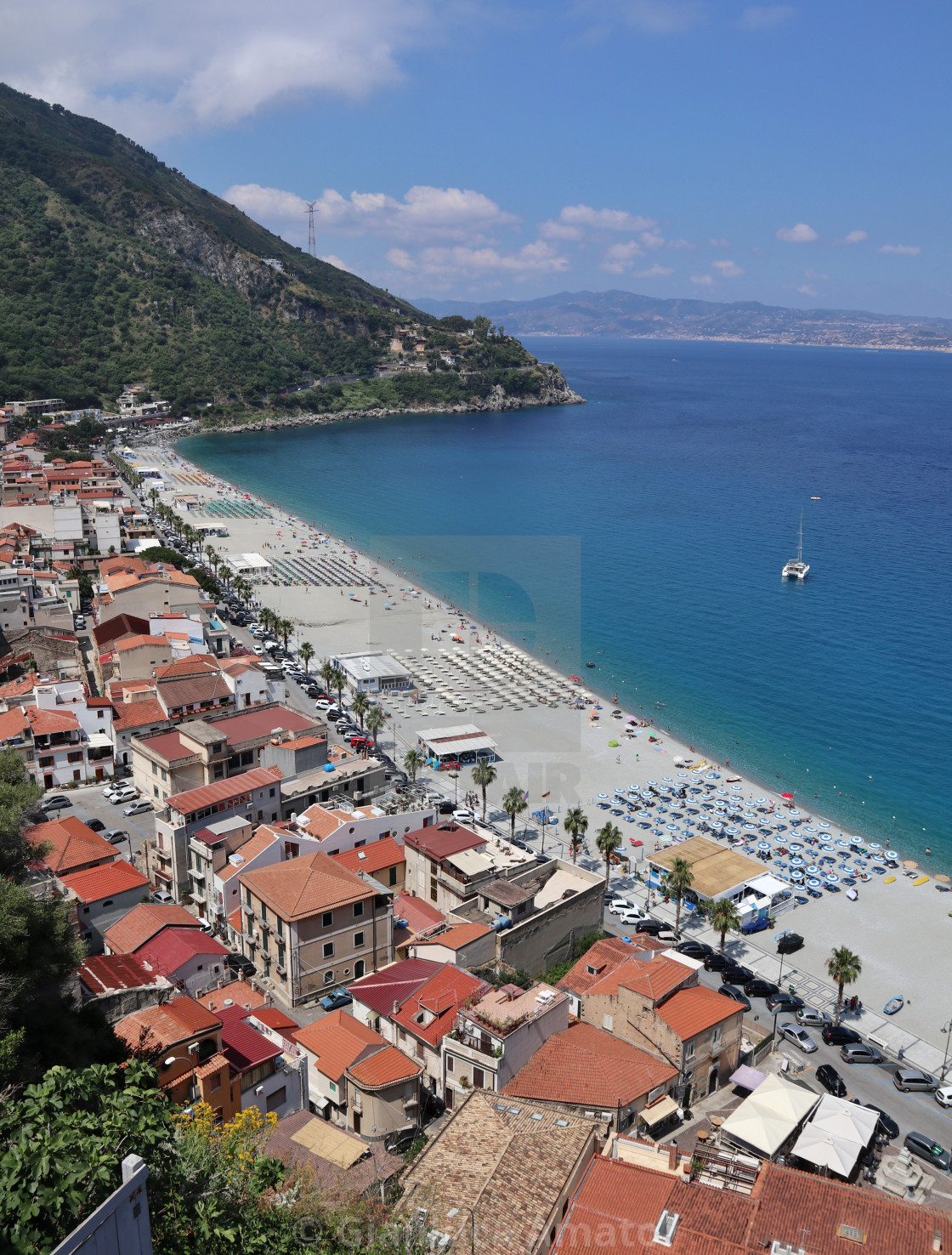 "Scilla - Lungomare dal Belvedere di Piazza San Rocco" stock image