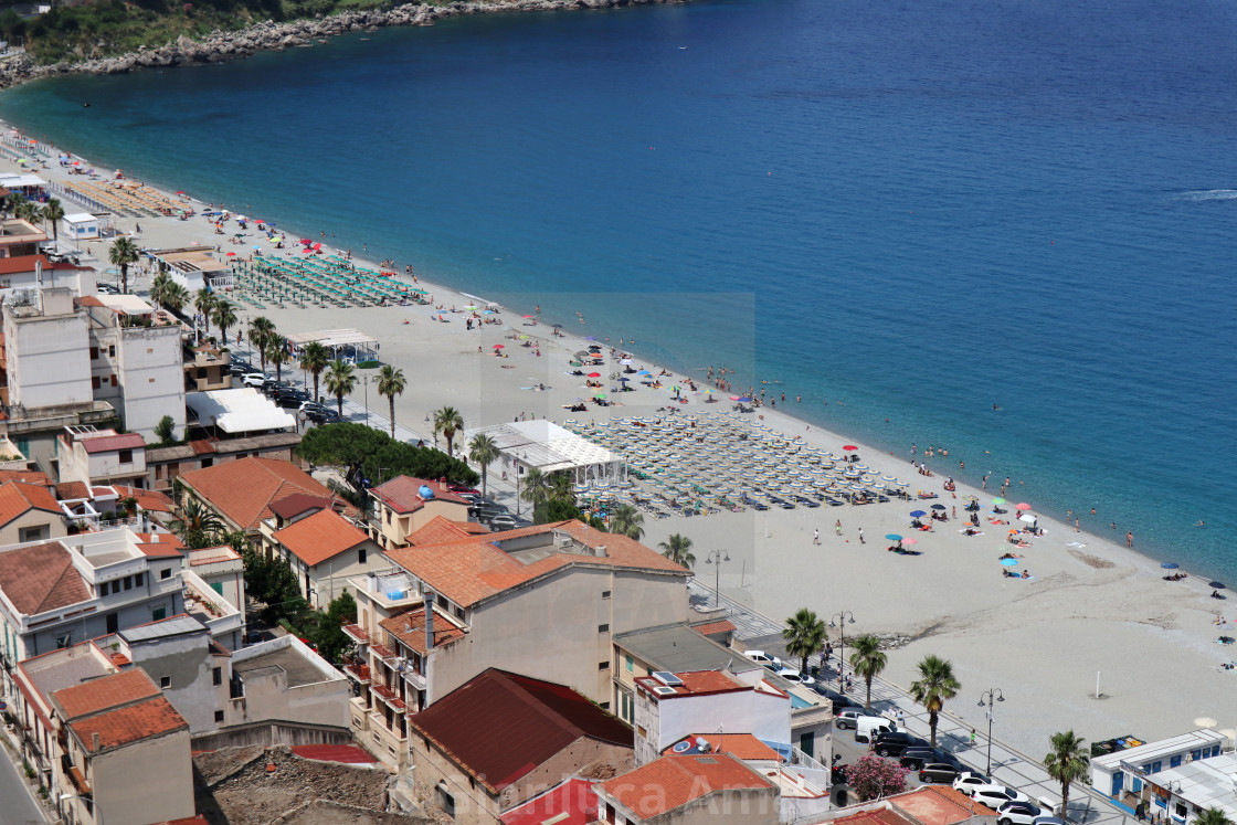 "Scilla - Panorama dei lidi da Via Panoramica" stock image