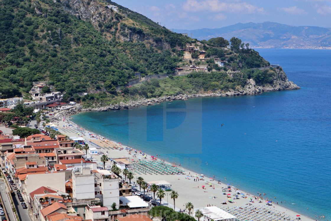 "Scilla - Panorama della spiaggia da Via Panoramica" stock image