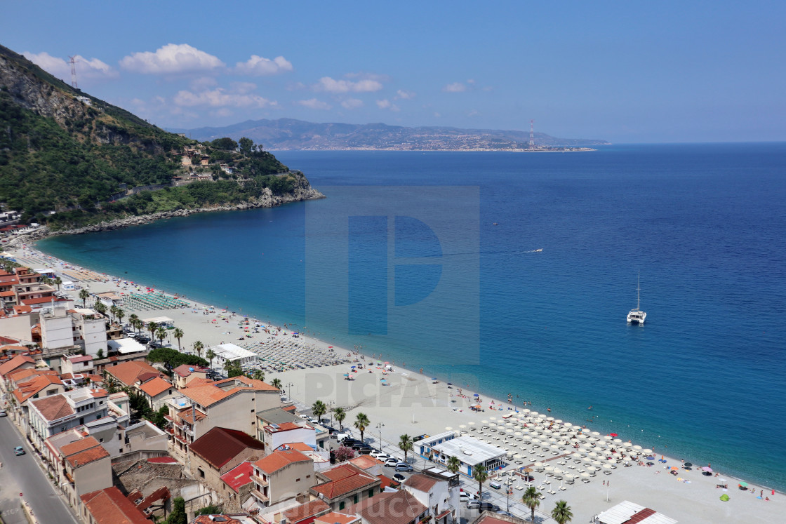 "Scilla - Panorama delle spiagge da Via Panoramica" stock image