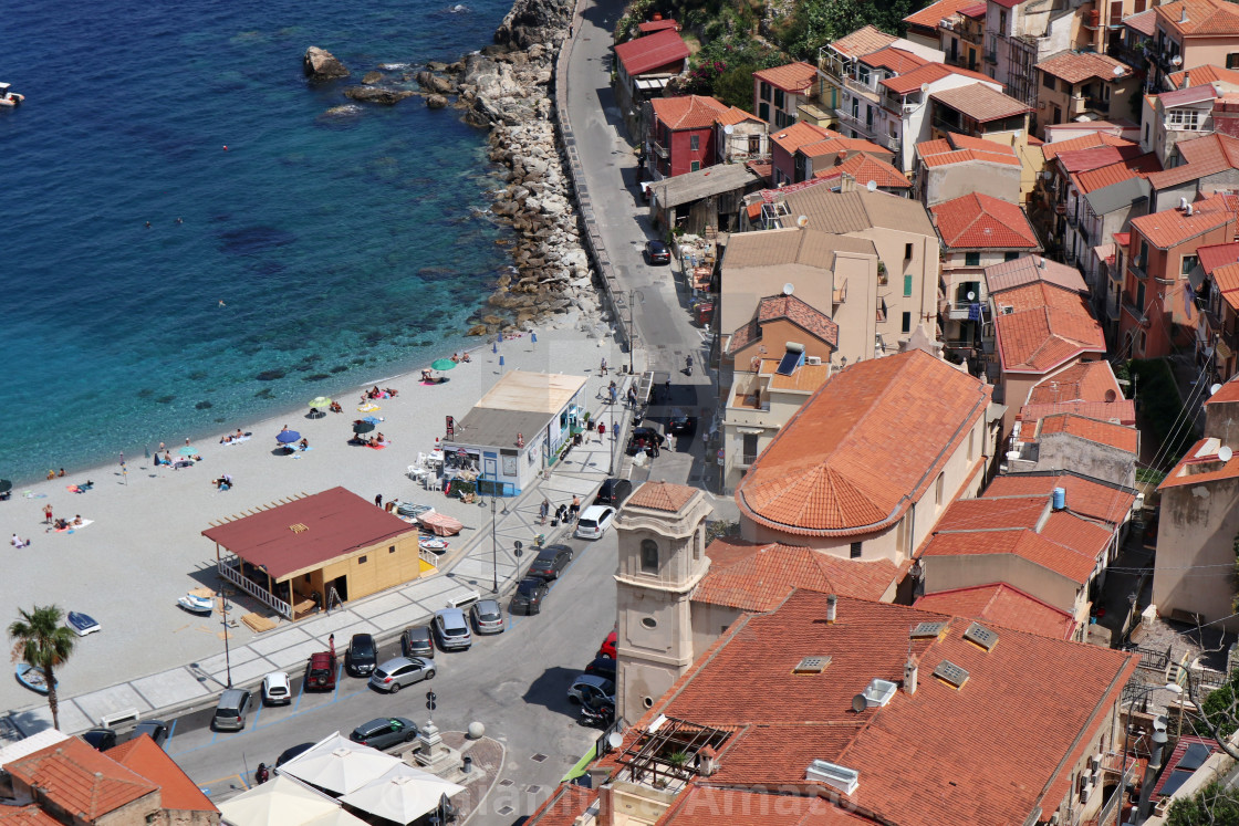 "Scilla - Scorcio del lungomare da Via Panoramica" stock image