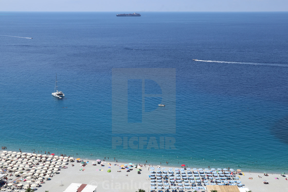 "Scilla - Barche da Via Panoramica" stock image