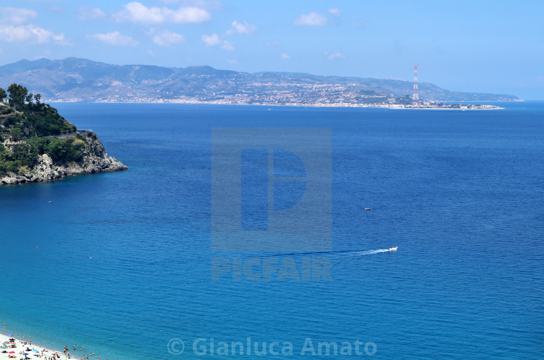 "Scilla - Panorama della baia da Via Panoramica" stock image