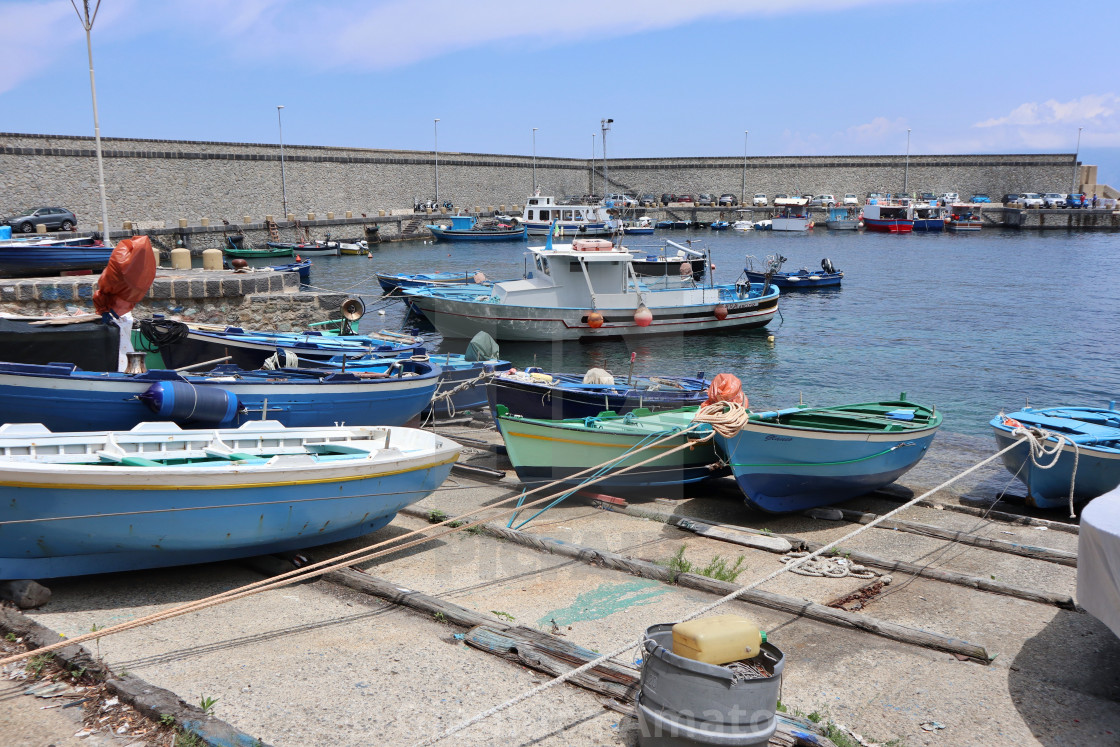 "Scilla - Scorcio del porto" stock image